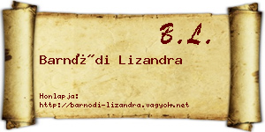 Barnódi Lizandra névjegykártya